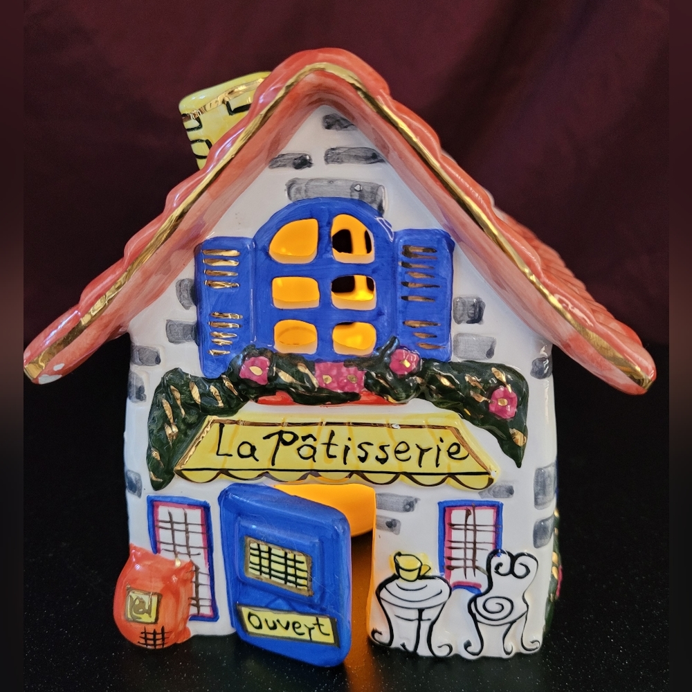 Cottage Cozy's French Country "La Patisserie" House Lamp or Tea Light cover
